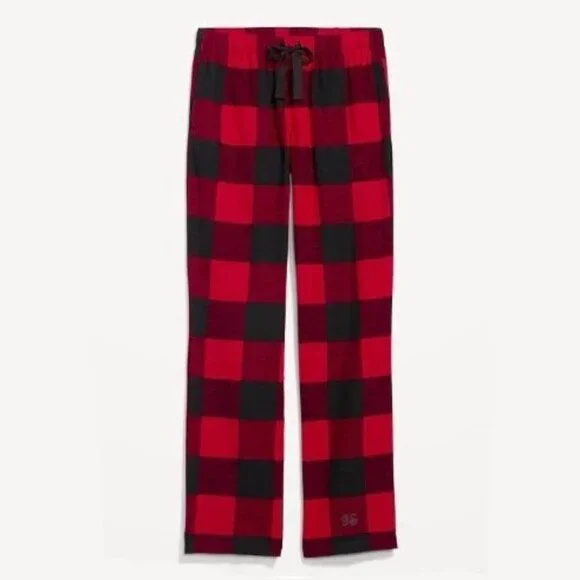 🦋 OLD NAVY Flannel Pajama Pants - Red & Black Buffalo Plaid - Plus 4X - NWT - Picture 2 of 7